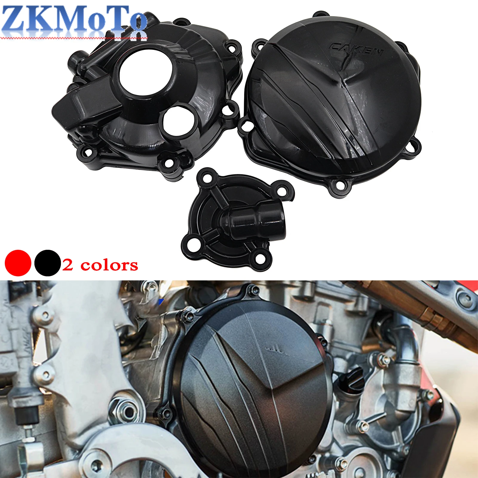 Motocyklowa osłona zapłonu Osłona pompy wodnej Osłona sprzęgła do Honda CRF 250R 250RX CRF250R CRF250RX 2018 2019 2020 2021