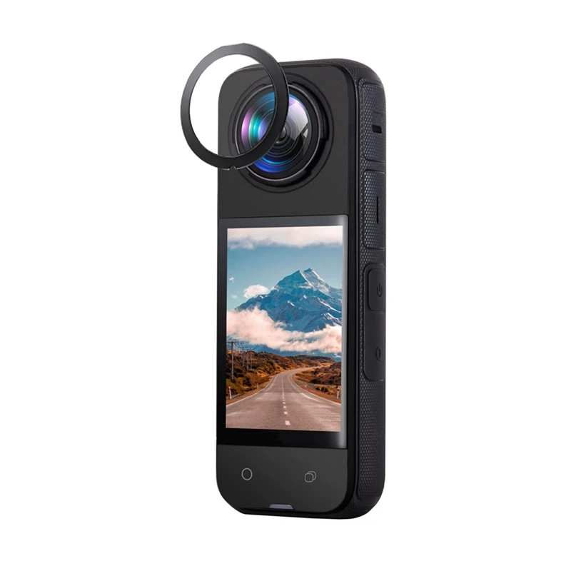 Kit de Protector de pantalla con tapa protectora de lente mejorada para Insta360 X4, piezas de película protectora de pantalla de vidrio templado, accesorios