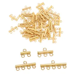 10 pezzi fermagli a strati in acciaio inossidabile ciondolo Bails connettori 3 anelli orecchini pendenti collegamenti catene per la creazione di gioielli collana fai da te