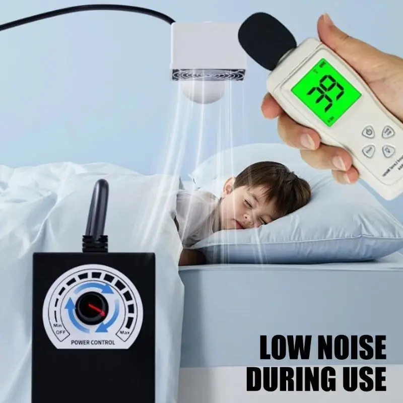 WXTC عالية السرعة 12 فولت أنبوب مروحة العادم للخزائن ورشة عمل تنفيس مدخل هواء العادم في المنزل تحسين تدفق الهواء المساحات الضيقة