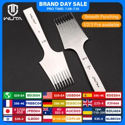 WUTA -1pc NOWOŚĆ Wysokiej jakości ostre dłuto skórzane Francuski styl Pricking Iron Die-steel Narzędzie do dziurkowania skóry Polski-2.7/3.0/3.38/3.85mm