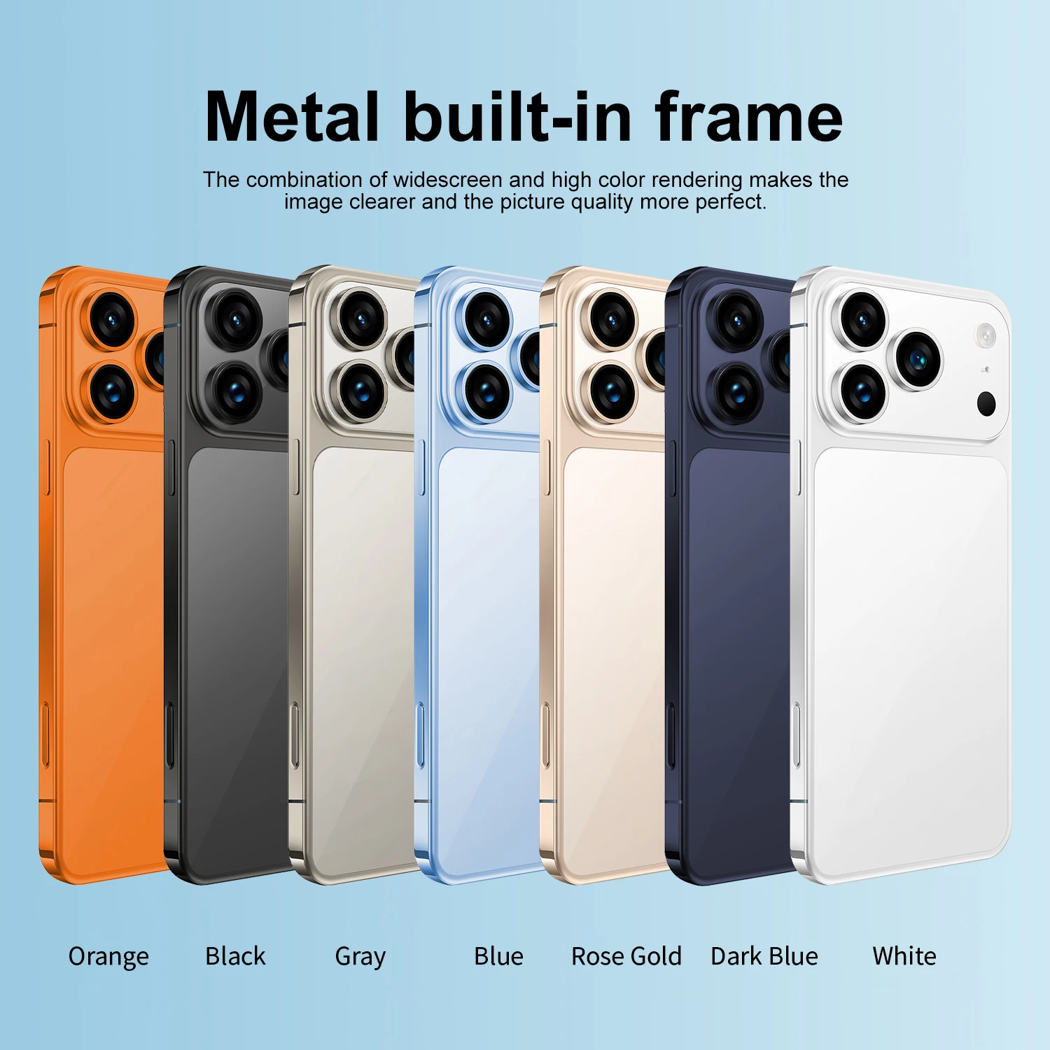 New i17 Pro Max smartphone, Android  15system,  camera button with side fingerprint unlock. Supports dual SIM, WiFi, GPS & Googl