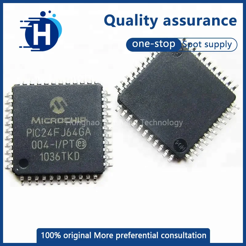 

PIC24FJ64GA004-I/PT MCU IC microcontroller chip, package QFP44 original genuine