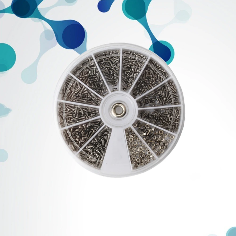 

1Set Eyeglasses Repair Tool High Quality Screw Set with Storage Box Simple Design for Frameless Sunglasses and Watch Maintenance