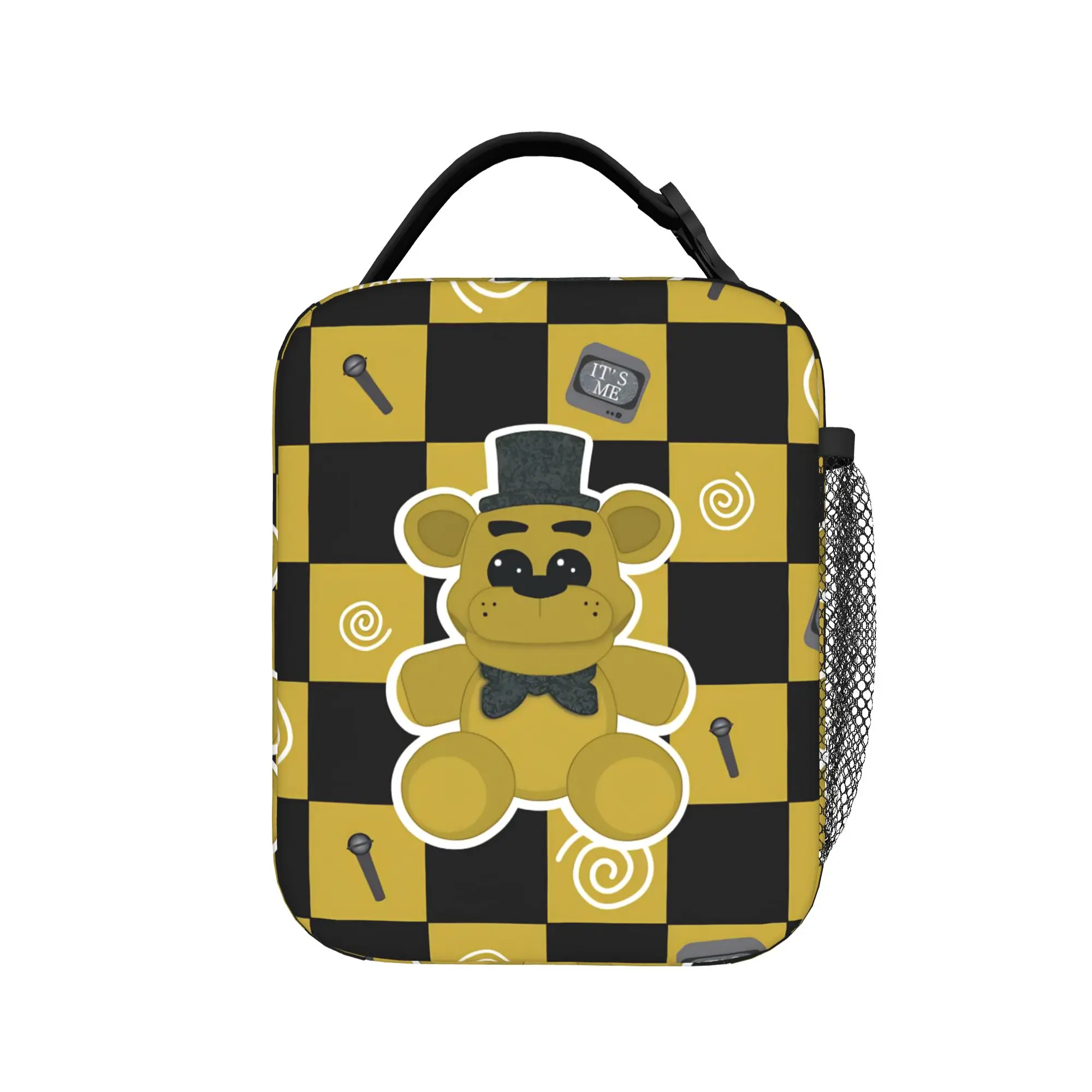 FNAF At Freddys Thermal Insulated Lunch Bags for Work Cartoon Portable Food Container Bags Cooler Thermal Food Box