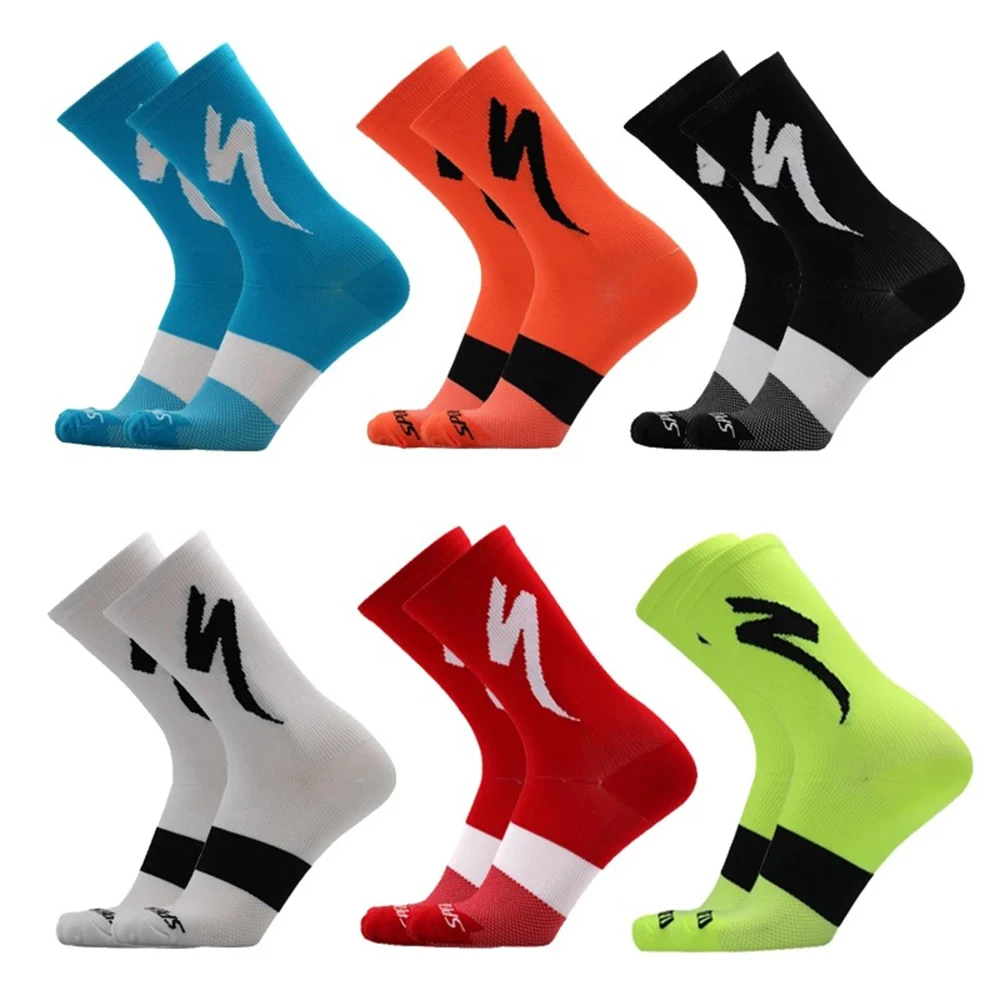 MTB Cycling Men\'s Socks Professional Bicycle Team Sock Basketball Football Socks Women Breathable Racing Meias Compression Socks