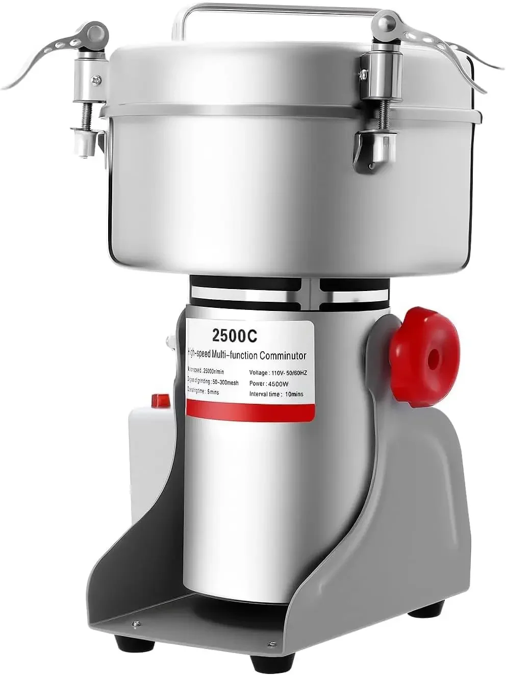 Tocător Electric 8 L, 4500 W, Bol Inox, pentru Cantități Mari