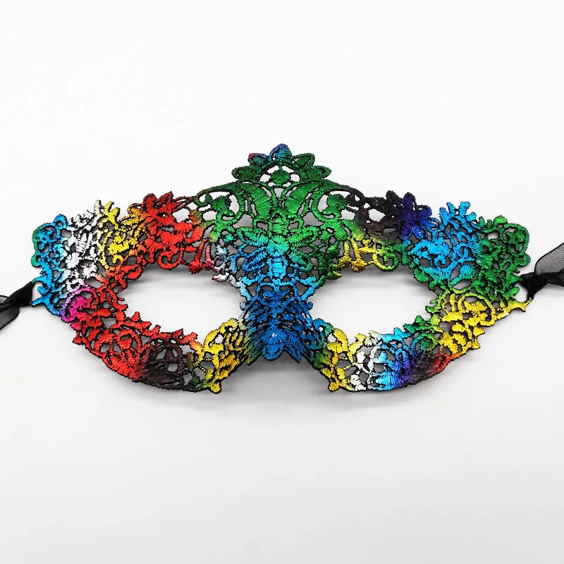 Women Sexy Hollow Lace Mask Exotic Princess Face Mask Costume Nightclub Queen Eye Mask Masquerade Party Cosplay Prom Props