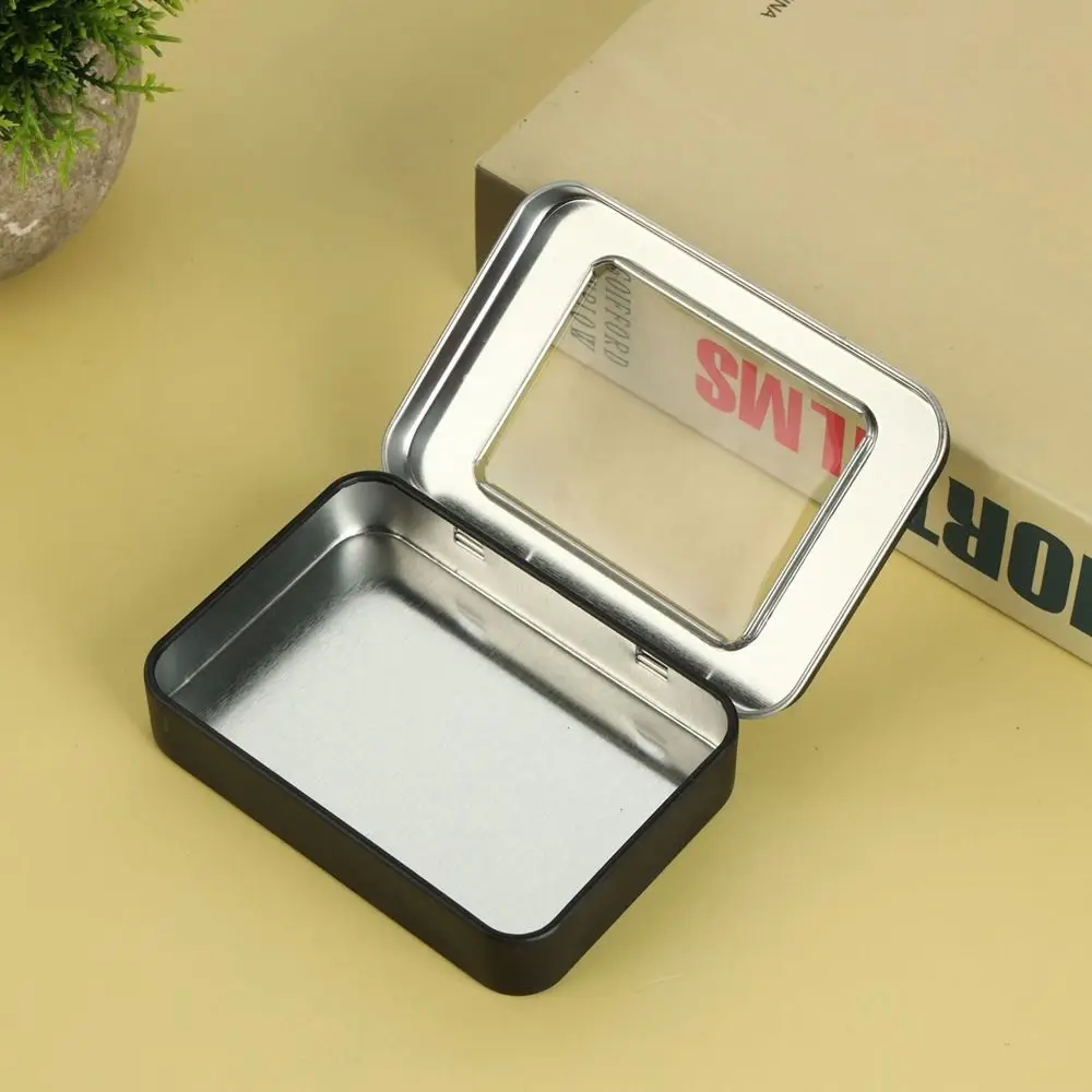 Portable Aluminum Tin Jar Metal Box Square Shape Jar Refillable Bottle Cosmetic Container Tea Can Candy Packaging Box Home Decor