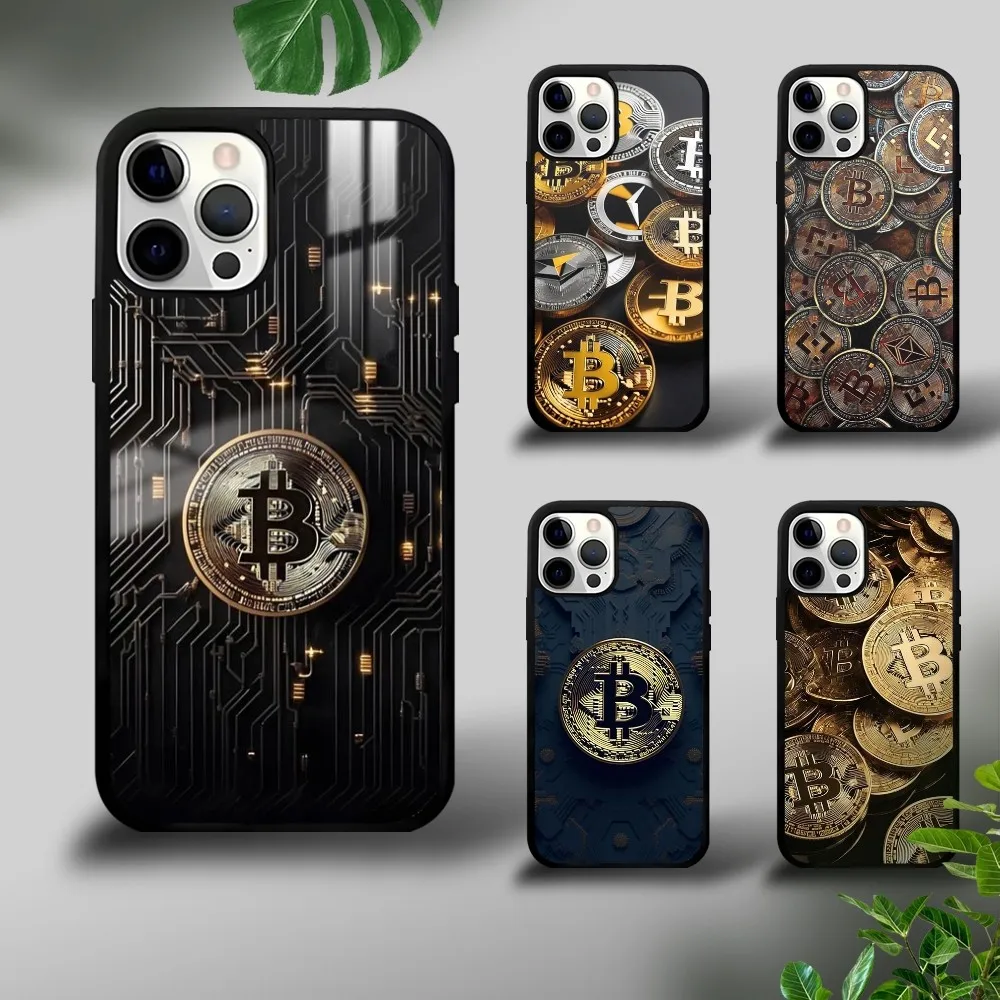 Bitcoin BTC Cool Money Cool Phone Case For iPhone 16 15 14 13 12 11 Pro Xs Max Mini Plus Celulares Hard Funda