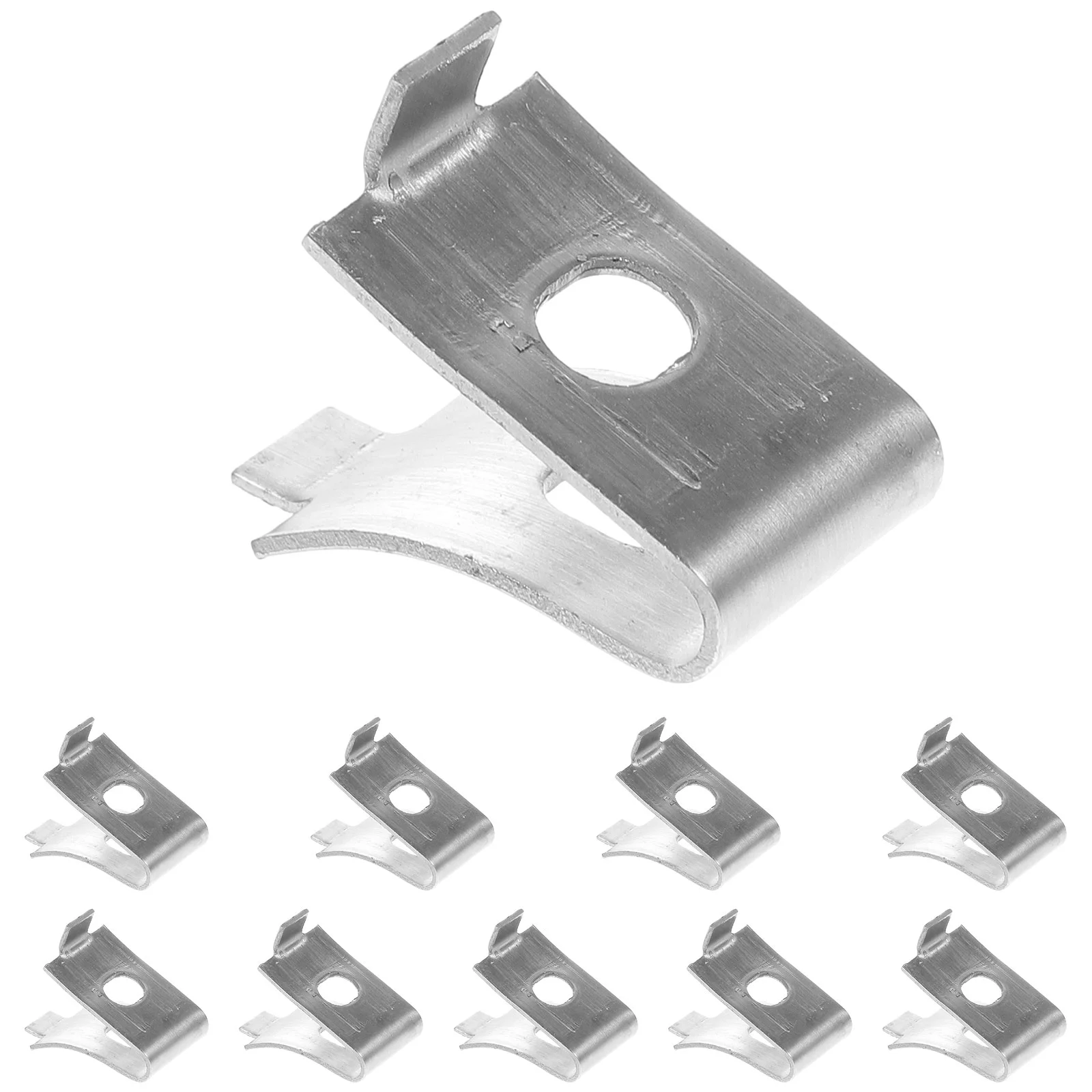 

10 Pcs Shelves Support Clip Shelf Hardware Bracket Heavy Duty Shelving Glass Mounting Labels