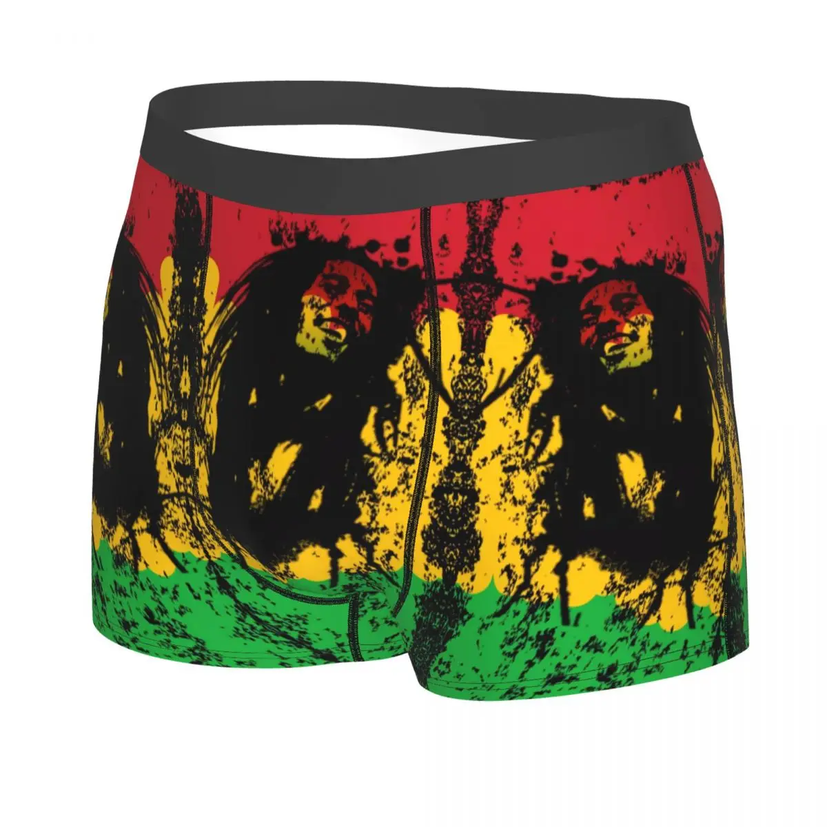 Custom Rock Musician Bob Marley Boxers Shorts Mens Jamaican Reggae Singer Briefs Underwear Sexy Underpants