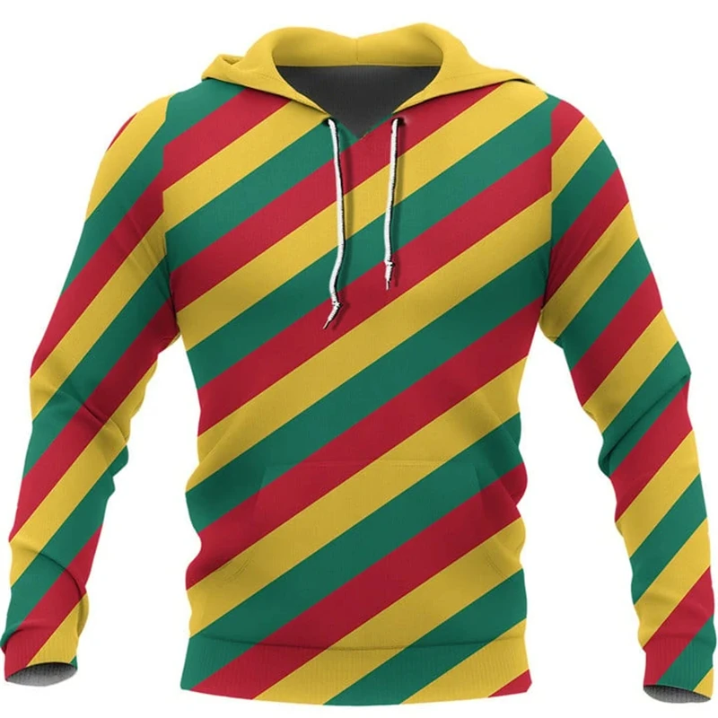 Africa Cameroon Flag 3D Printed Hoodie For Men Clothes National Emblem Lion Graphic Sweatshirts Street Long Sleeve Pullovers