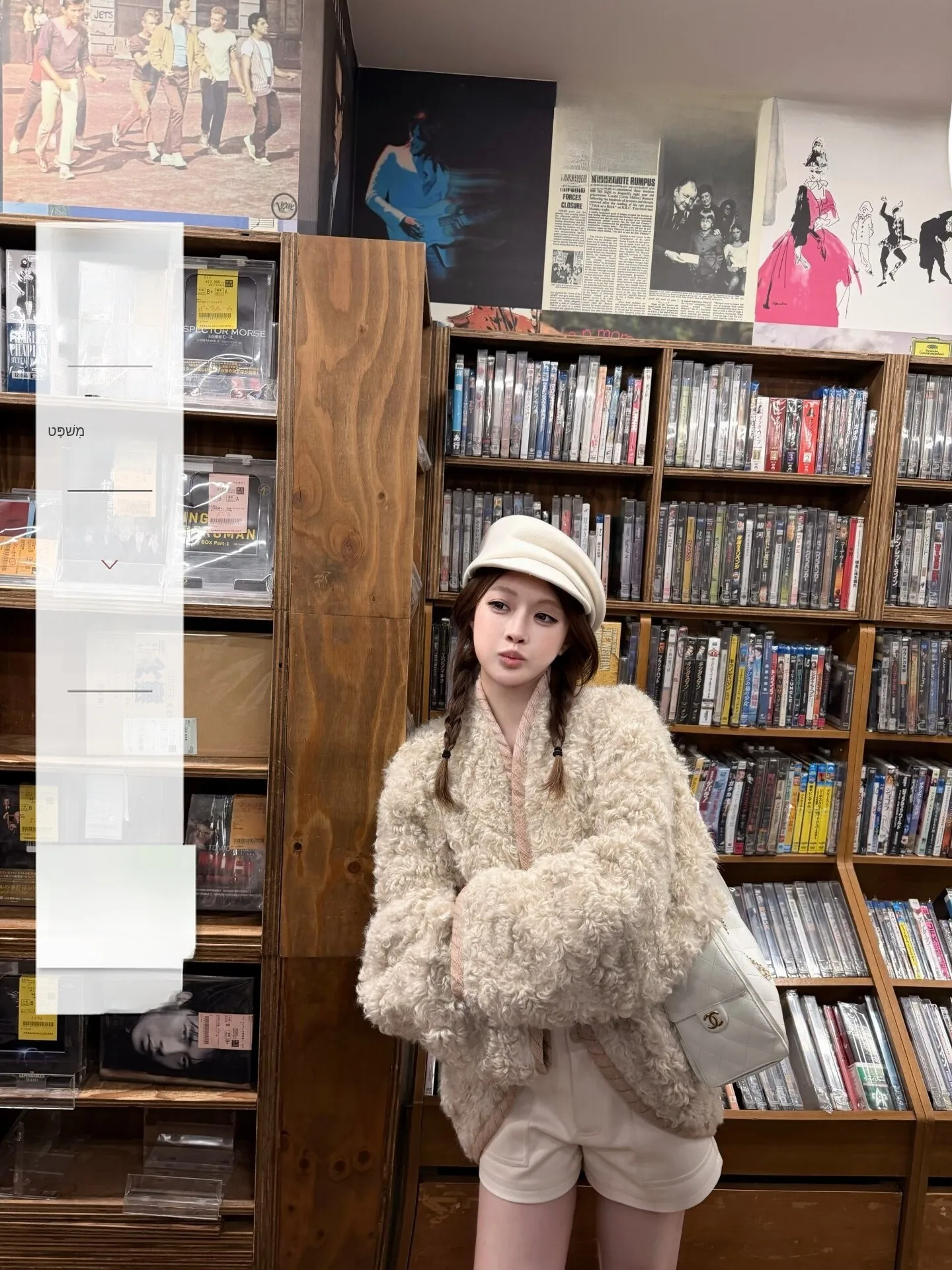 

ato Hero Lazy Sle Milk Tea Color Fur Coat Women's Long Sve ort Length Inteated Leather And Fur Upper Apparel