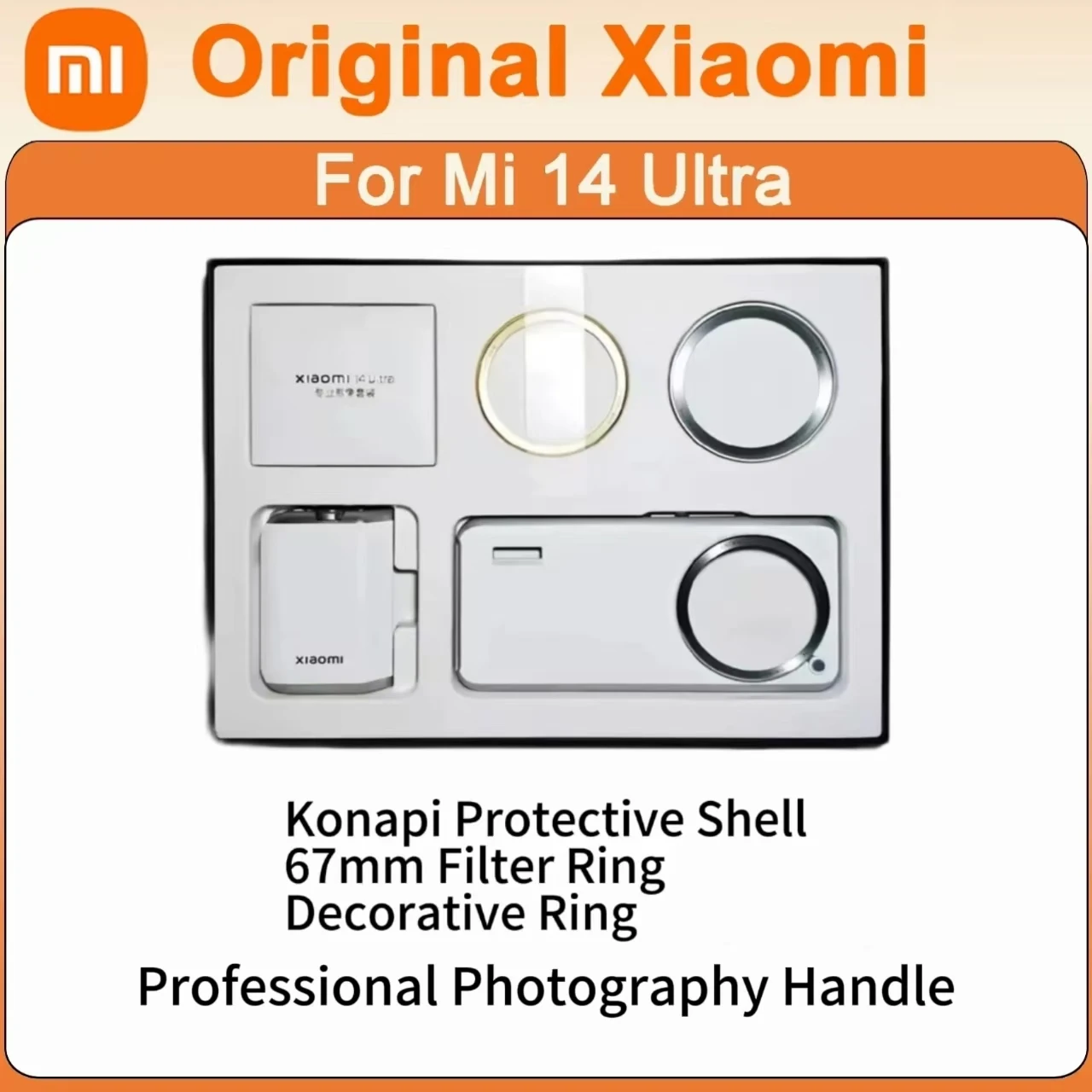 

Original Xiaomi Mi 14 Ultra pro Camera Kit - Wireless Photography Bundle with Lens Grip Filter Adapter Ring for Photography