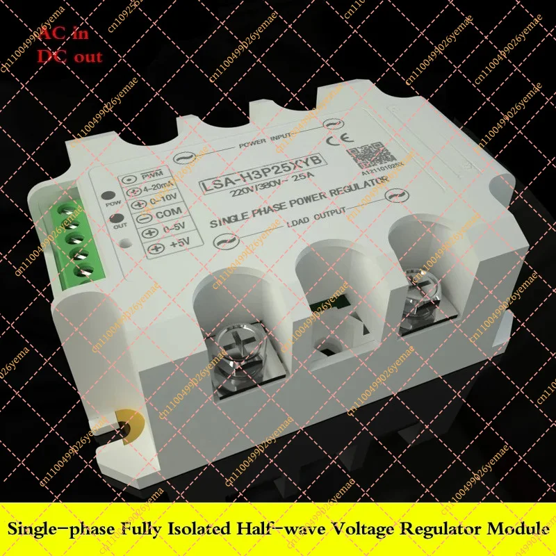 Single Phase Full Isolation AC Voltage Regulator Module 25A (half Wave Type) LSA-H2P25XYB 10A/25A/45A/65A/85A/120A