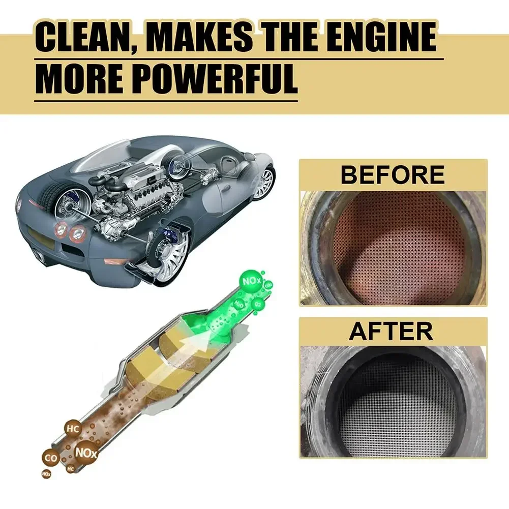 Car Engine Catalyst Converter Cleaners Automobile Engine CSV Cleaning Accelerators Catalysts Easy To Clean