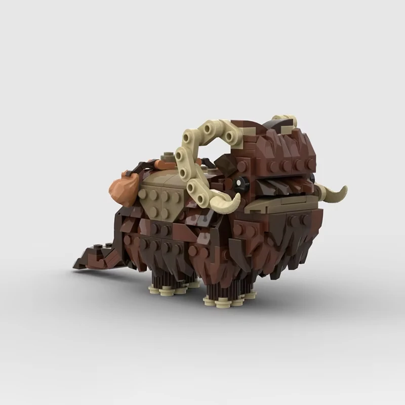 Moc اللبنات الإبداعية الفضاء الوحش بانسا نموذج الوحش جبل وحيد القرن التجمع اللبنات لعبة هدية للأطفال