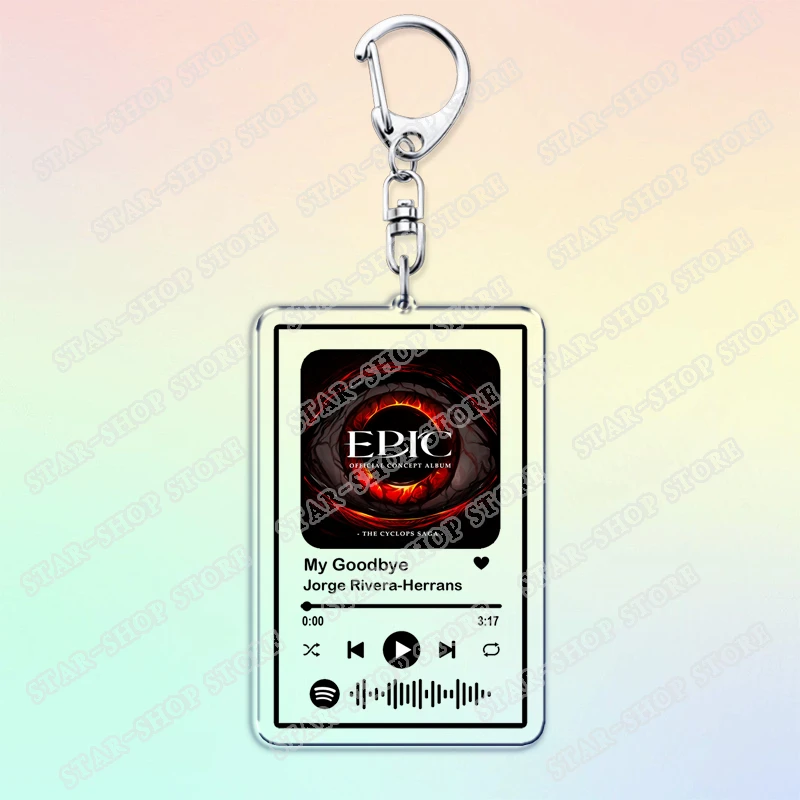 سلاسل المفاتيح الألبوم الملحمي للنساء الملحقات لن تحب أطول لك الأغاني الموسيقية الموسيقى المفاتيح مجوهرات المشجعين الهدايا #2