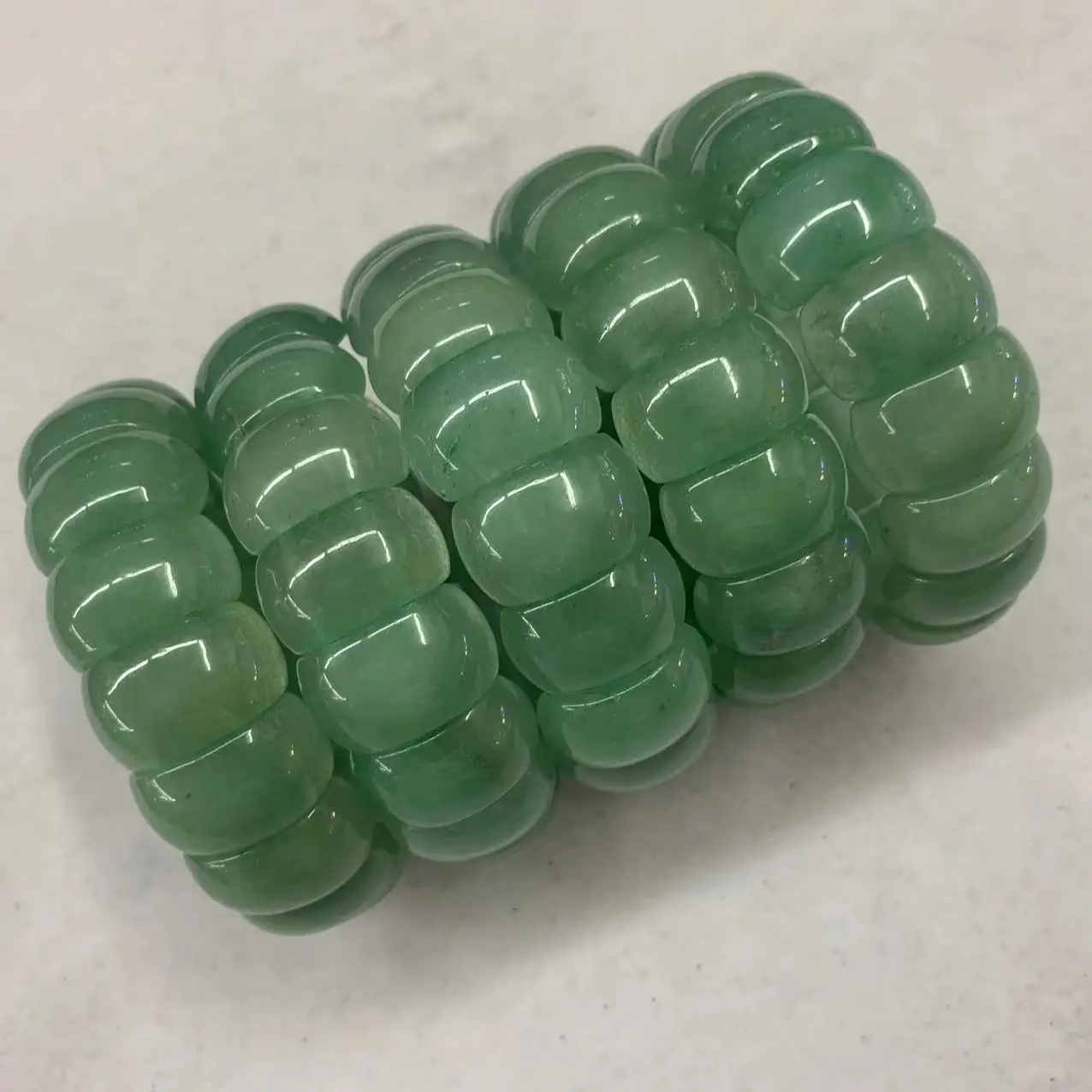 green aventurine jade stone beads bracelet natural gemstone bangle for woman for gift wholesale !