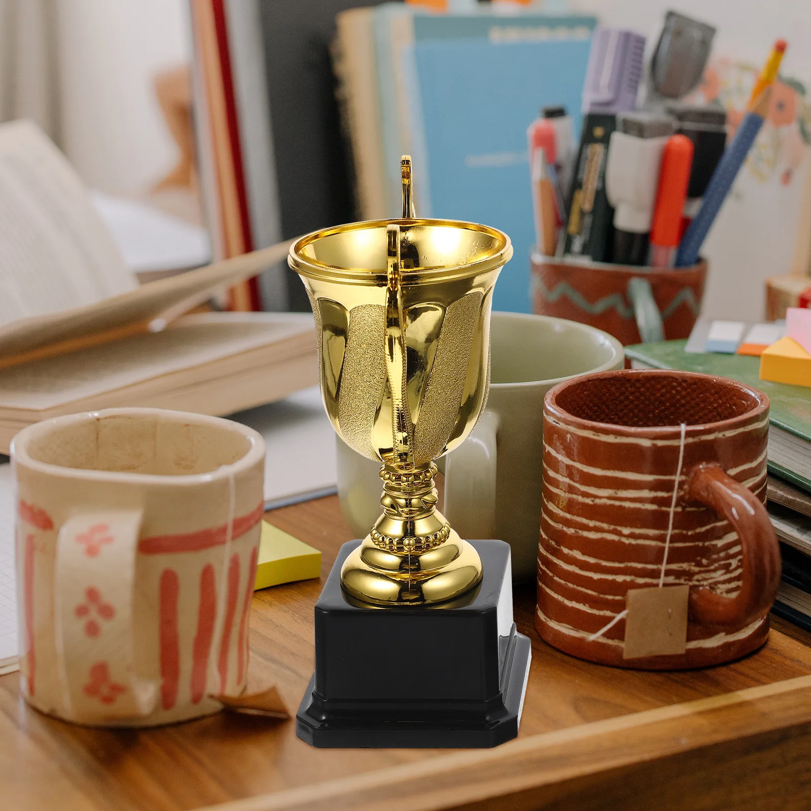 

Award Trophy Set of 8 Mini Plastic Trophies for Competitions Birthday Party Decor Gold Trophy Prize for