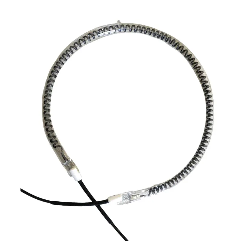 Electric Heater Parts 18cm Diameter Carbon Fiber Heating Tube AC220V 1200W