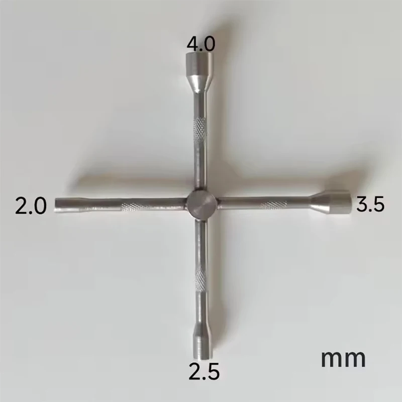 Juego de llaves de destornillador hexagonal 2,0 2,5 3,5 4,0mm para 1/14 Tamiya RC camión remolque volquete Scania MAN Volvo Actros Lesu DIY