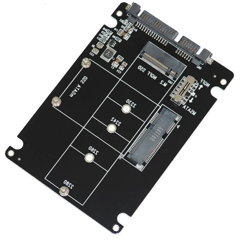 mSATA to SATAAdapter M.2NGFF mSATA SSDs to SATAAdapter Card m.2NGFF to USB Converters for Desktop Laptop Compatibility 601F