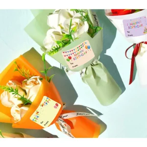 Alles Gute zum Geburtstag Geschenk Tags, Namenslabels, Weihnachten aus dem Geschenk, das Aufkleberlabel, Festival, Geburtstagsfeier, 200pcs 8 Hauptverkaufsaufkleber Glück - №2