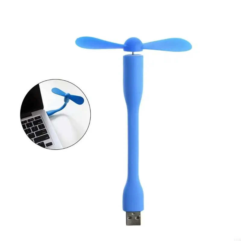Y1UB Creative USB Fan USB Mini ventole portatile e lampada luminosa a led USB per PowerBank