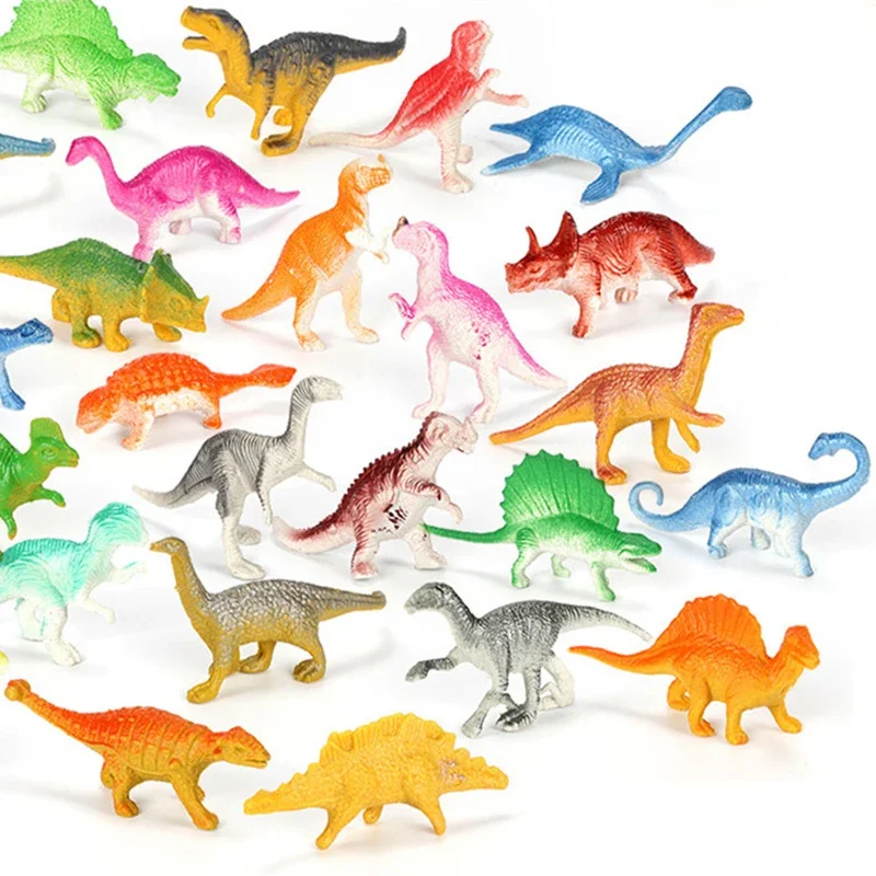 39 teile/los Mini-Dinosaurier-Figuren Modell Kinder Lernspiel zeug kleine Simulation Tier figur Kinder Spielzeug für Jungen Geburtstags geschenk