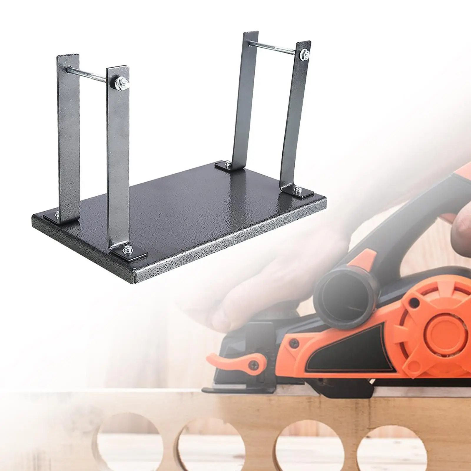 Flip Planer Stand,Power Planer Holder Garage Household Electric Planer Flip Support for DIY Wood Project, Woodworking, Table