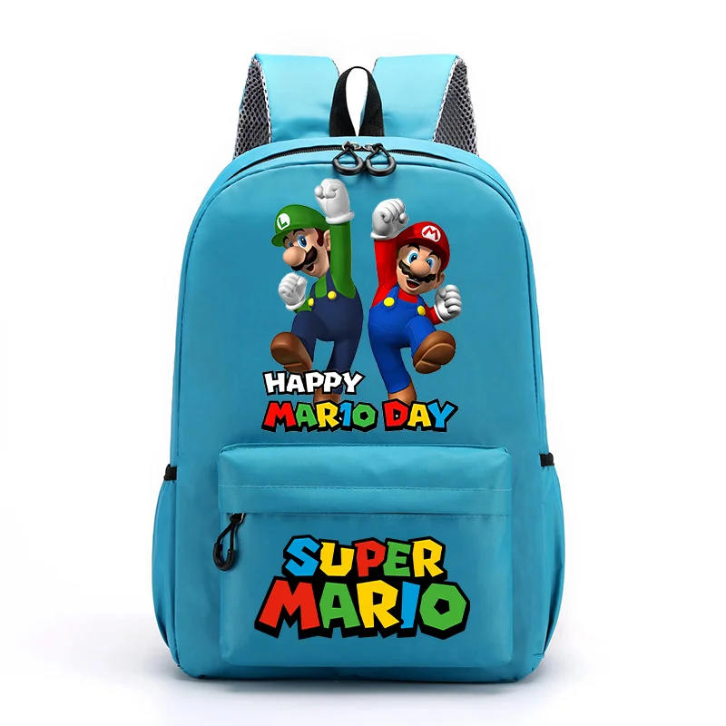 حقائب ظهر للأولاد من Super Marios Bros حقيبة ظهر للأميرة الخوخية للفتيات حقيبة ظهر كرتونية مطبوعة على شكل شخصية Kawaii حقائب مدرسية للطلاب