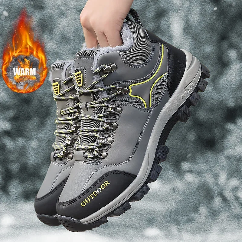 

MAEDEF Men Hiking Boots Trekking Shoes Sneaker Outdoor Non Slip Mountain Climbing Shoe Male Waterproof Winter Snow Boots for Man