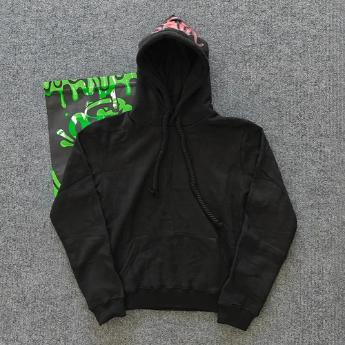 Imagen 1 del producto Moda del Reino Unido Sy Street estilo chándal y2k Harajuku hombres mujeres Casual sudaderas con capucha sueltas pantalones Hip Hop ropa deportiva Tops pantalones deportivos