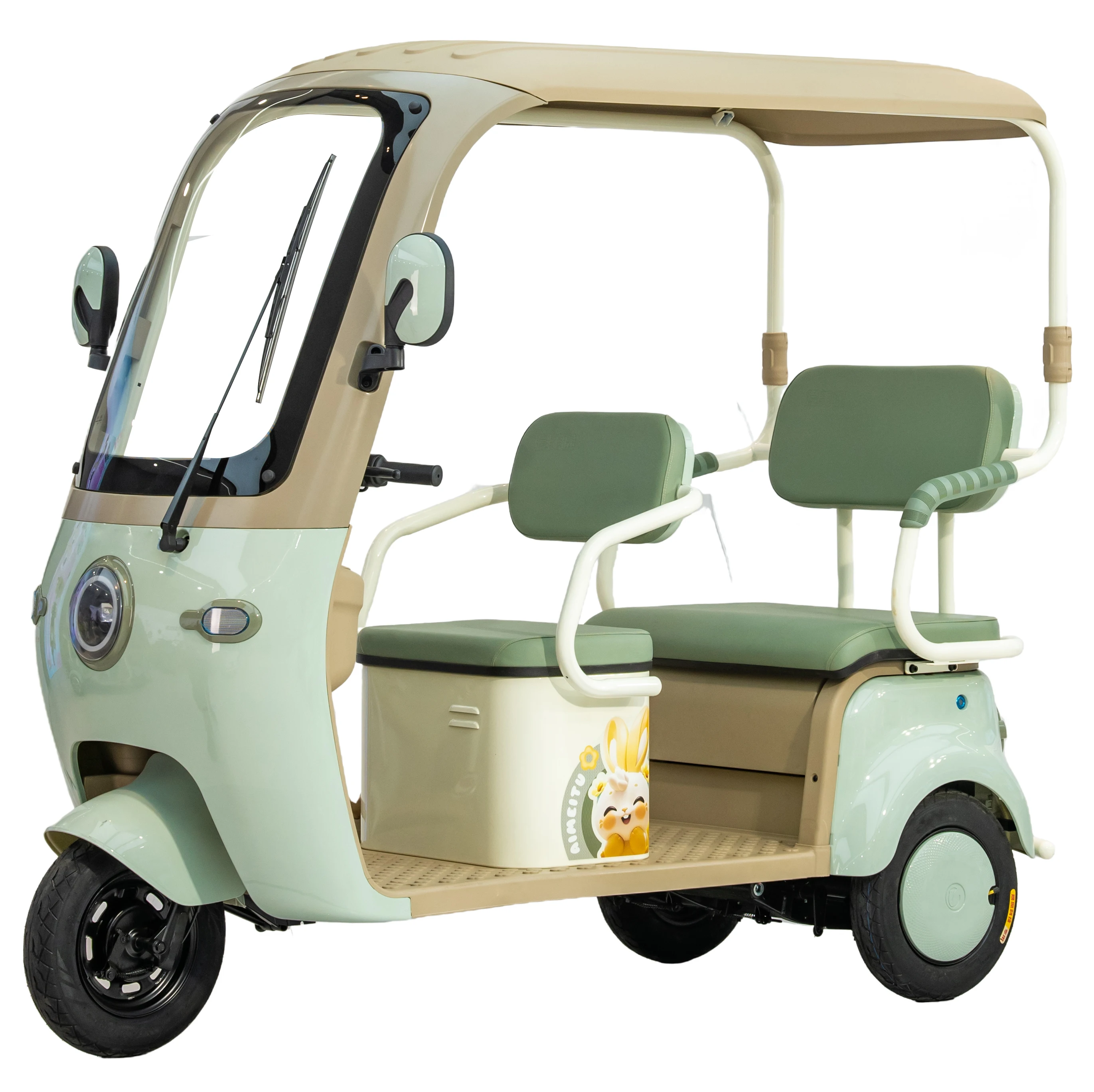Urban Commuting Electric Recreational Tricycle Green Energy Environmentally Friendly with Open Body Structure Stable for Adults