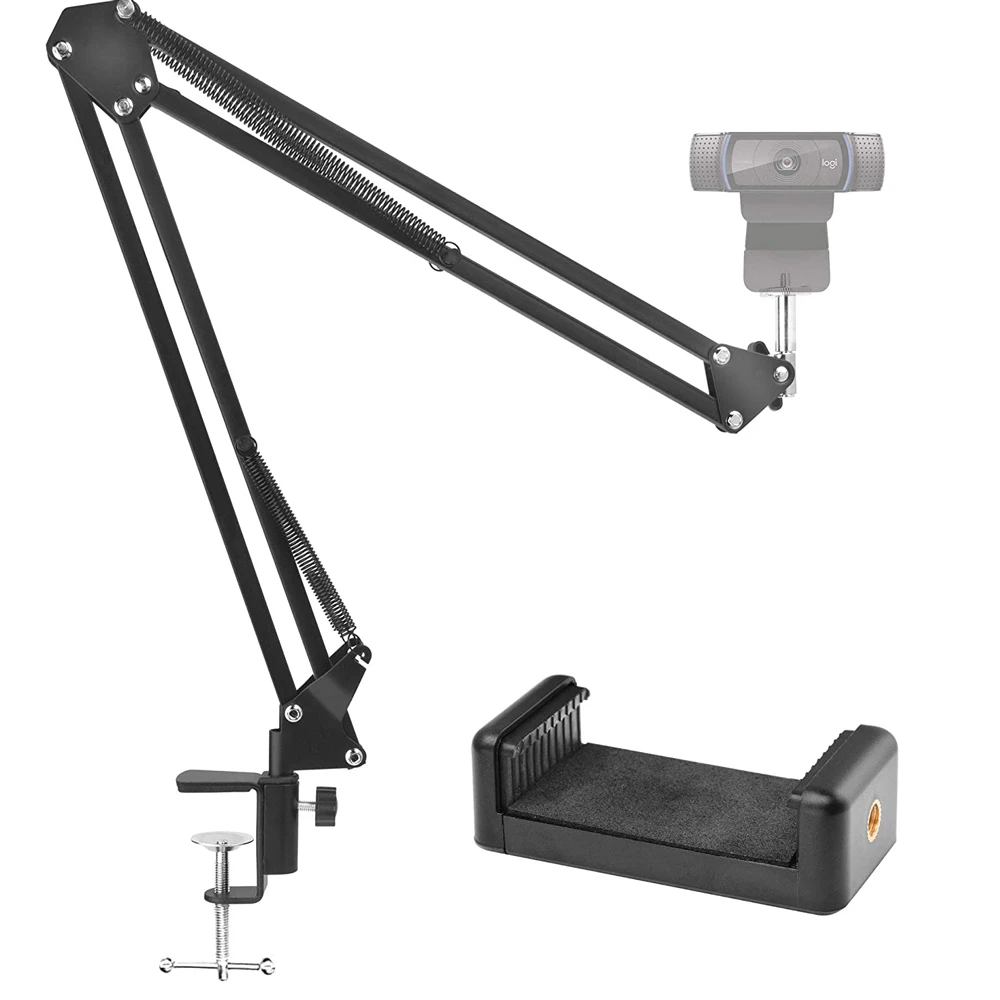 الهاتف كاميرا ترايبود الجدول حامل مجموعة التصوير قابل للتعديل مع حامل هاتف لنيكون ل LED مصباح مصمم على شكل حلقة حامل ذراع