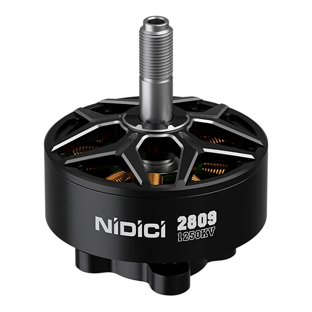 IFlight NIDICI 2809 1250KV Motor sin escobillas eje de 5 mm Compatible con hélice de 7-8 pulgadas para RC FPV Drone