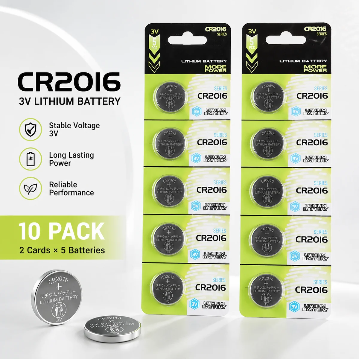 

Lithium Coin Cell Battery CR2016 3V Replacement Button Battery For Watch Calculator Auto Alarm Reliable Power Supply