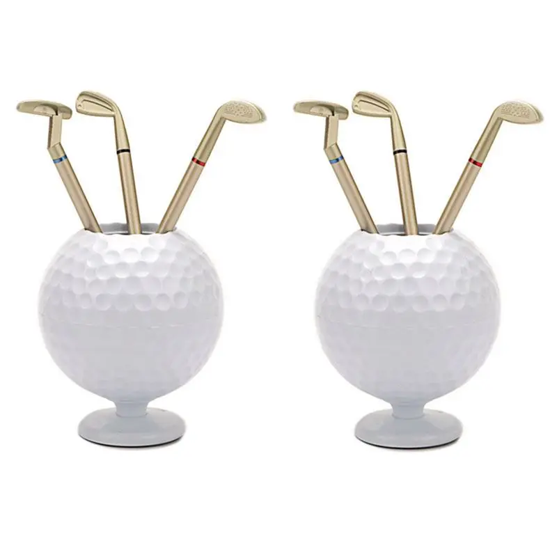 a28f-golf-ball-pen-holder-golf-model-pen-holder-with-3-pcs-golf-ballpoint-pens-for-men-dad-golfer-golf-lover-white-2pcs