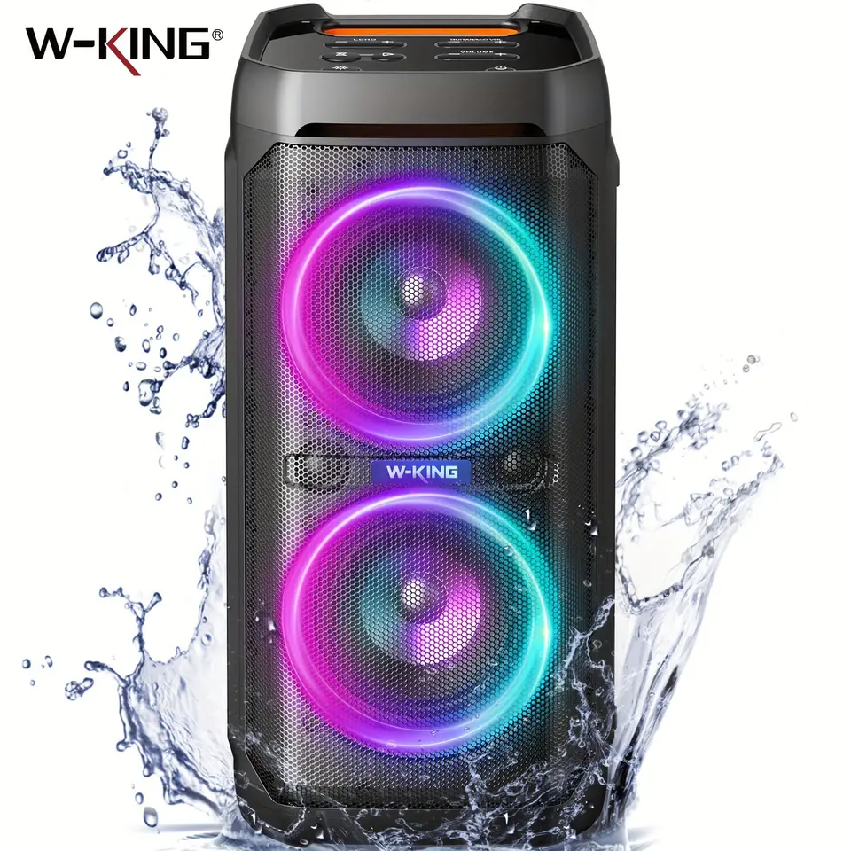 W-King T11 100W RMS Bluetooth Party Speaker, 115dB, IPX6 Waterproof