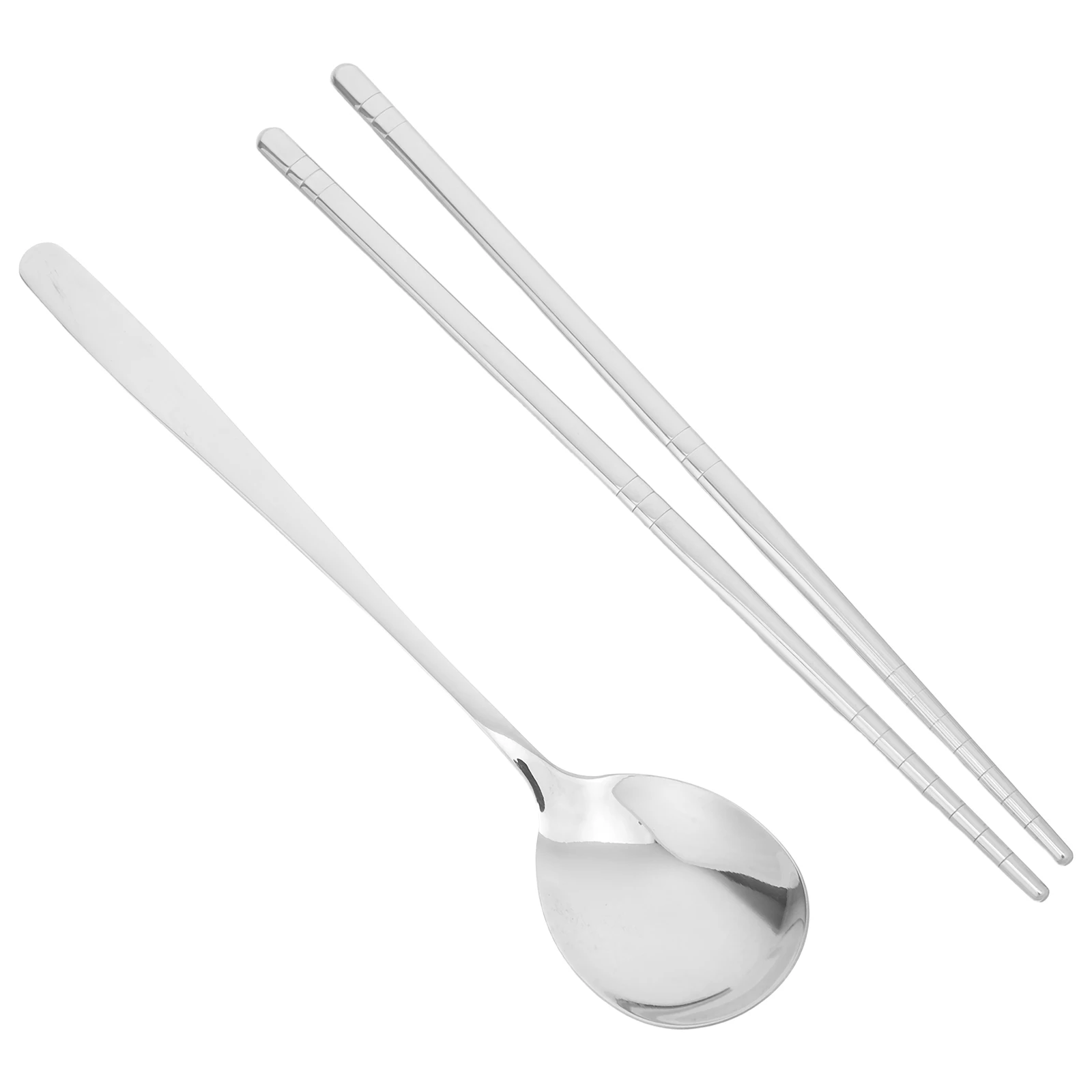 

Portable Stainless Steel Cutlery Set Reusable Chopsticks Spoons Compact Lightweight Easy Clean Camping Bento Student