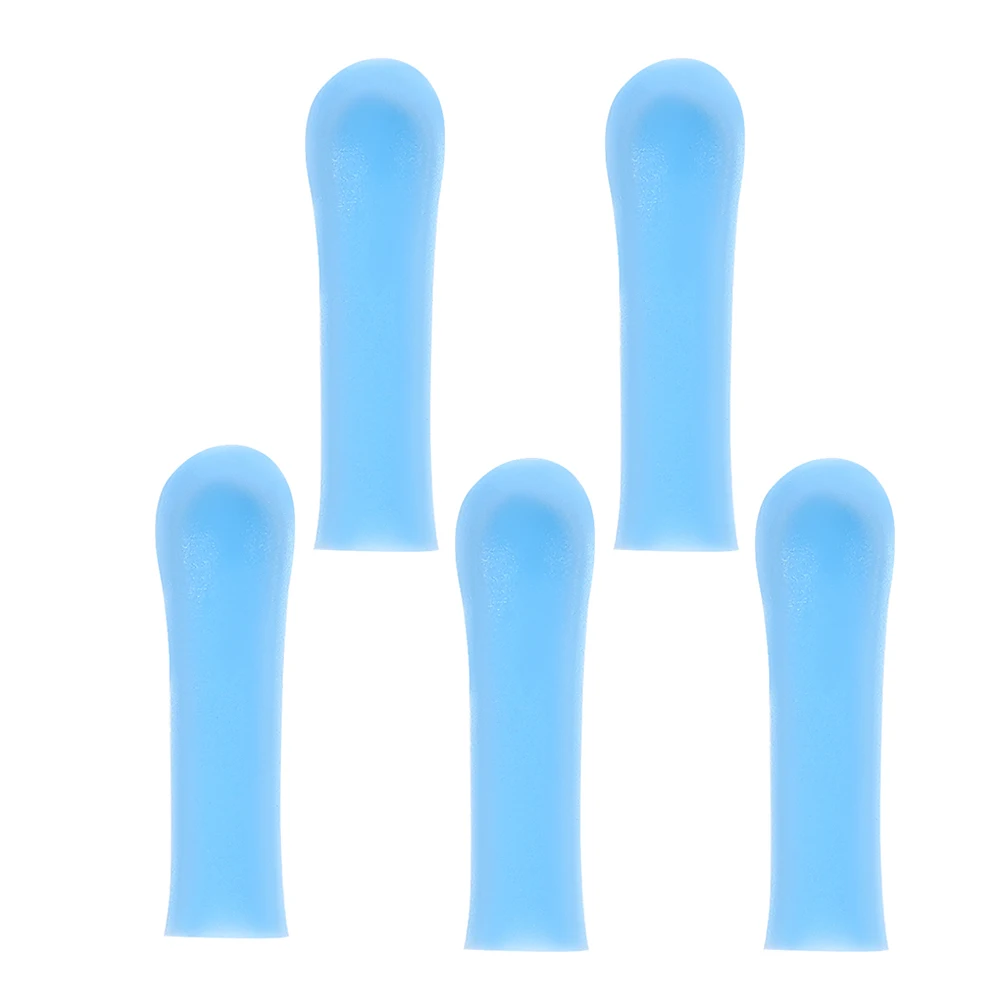 

5pcs Silicone Ear Cleaning Tool Gentle Comfortable Use Replaceable Ear Spoon Heads Wax Removal Massager Accessories