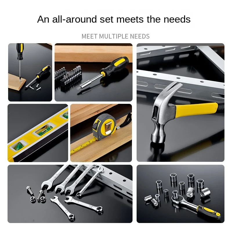 Imagem -04 - Household Hardware Mão Tool Grupo Auto Repair Tool Box Presente