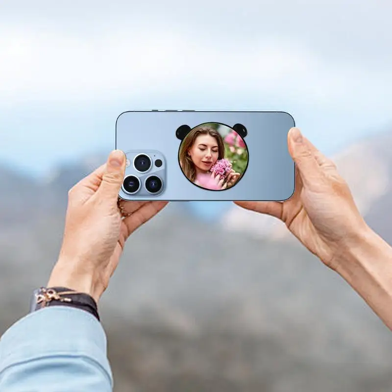 Magnetic Selfie Mirrors Rear Camera Vlogging Accessory HD Reflective Glass Rear-Mounted Selfie Complement Mirrors For Vlogging