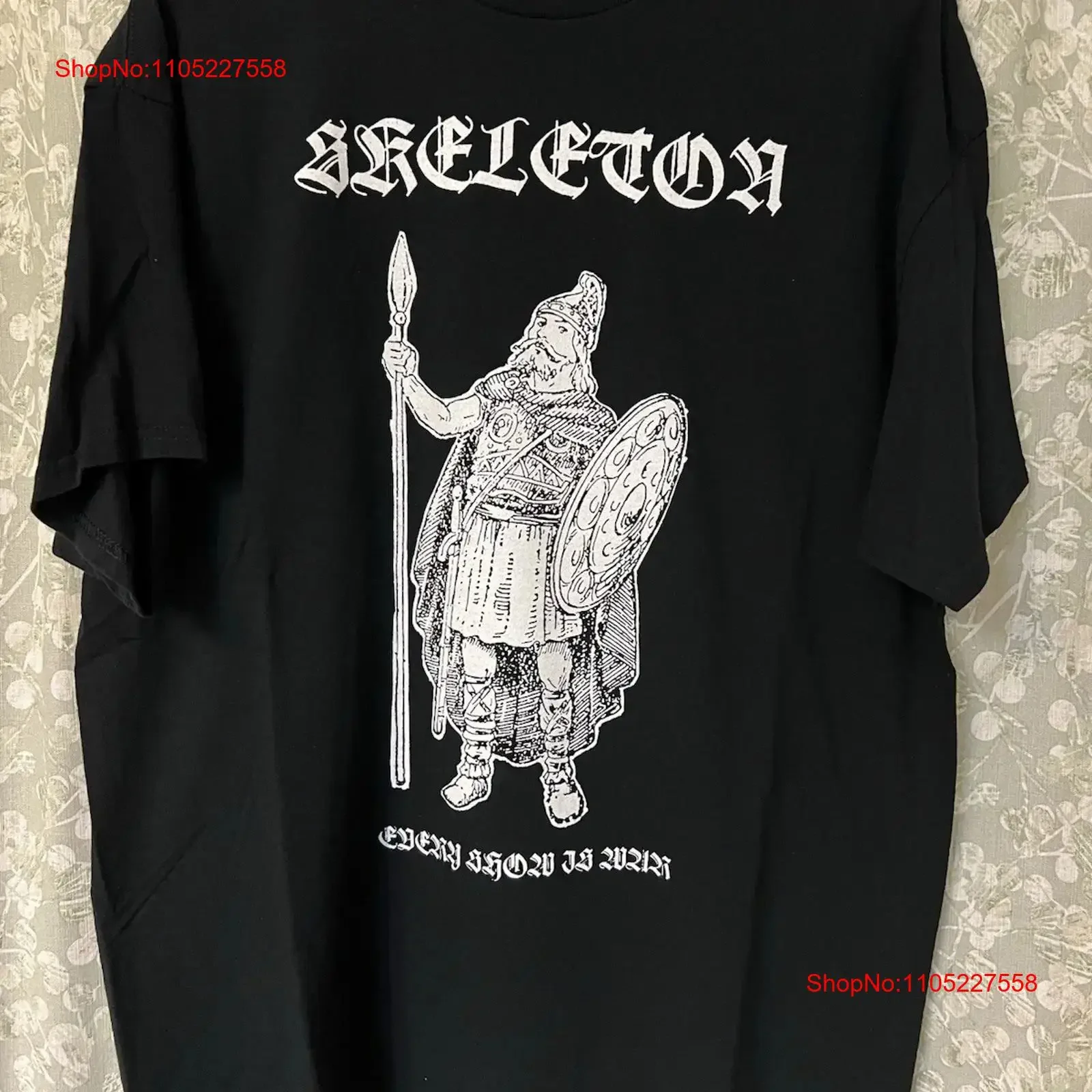 Skeleton T Shirt XL Black Metal Thrash Midnight Toxic Holocaust Darkthrone vintage Washed Versatile Top For Everyday Wear homme