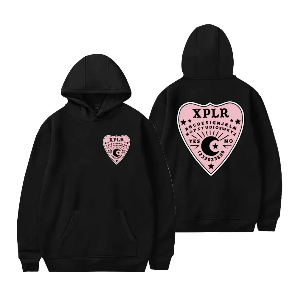 

Sam e Colby-Hoodie de manga comprida feminino e masculino, pulôver fashion, suéter, XPLR 2024