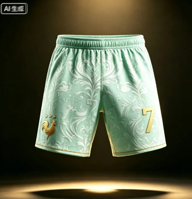 2026 Frankreich Team Mbappé Nr. 10 Fußballshorts, 3D-Allover-Print kurze Hosen, Unisex Familien-Matching Fan-Sportbekleidung für Kinder – Detail 14