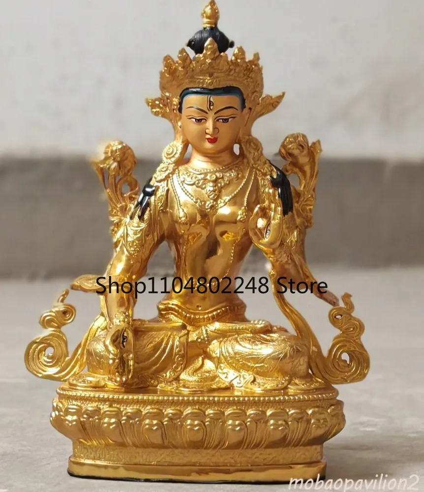 New Kwan-yin Bodhisattva 7 Eyes Tara White Tara Buddha Blessed Treasures Statue