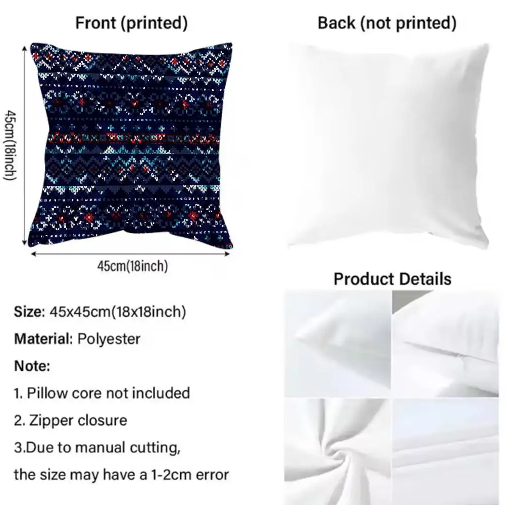 Funda de almohada Modern y Elegante Fair Isle، Funda de almohada estampada con patron para sala de estar، Funda de cojín para #5